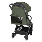 Carucior sport, Lionelo, Bess, Greutate redusa - 7.5 kg, Sustine 22 kg, 6 luni+, Capotina impermeabila, Protectie SPF 50+, Include suport sticla, Pliere cu o singura mana, Compact, Maner pentru transport, Conform cu EN1888-1 si EN1888-2, Verde