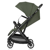 Carucior sport, Lionelo, Bess, Greutate redusa - 7.5 kg, Sustine 22 kg, 6 luni+, Capotina impermeabila, Protectie SPF 50+, Include suport sticla, Pliere cu o singura mana, Compact, Maner pentru transport, Conform cu EN1888-1 si EN1888-2, Verde