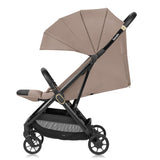 Carucior sport, Lionelo, Bess, Greutate redusa - 7.5 kg, Sustine 22 kg, 6 luni+, Capotina impermeabila, Protectie SPF 50+, Include suport sticla, Pliere cu o singura mana, Compact, Maner pentru transport, Conform cu EN1888-1 si EN1888-2, Bej