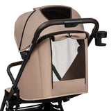 Carucior sport, Lionelo, Cloe, Cu accesorii, Cadru din aluminiu, Pana la 22 kg, Usor, Pliere compacta pentru avion, cu o singura mana, Ideal pentru toate tipurile de suprafete, 6 luni+, Bej