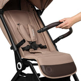 Carucior sport, Lionelo, Cloe, Cu accesorii, Cadru din aluminiu, Pana la 22 kg, Usor, Pliere compacta pentru avion, cu o singura mana, Ideal pentru toate tipurile de suprafete, 6 luni+, Bej