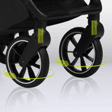 Carucior sport, Lionelo, Cloe, Cu accesorii, Cadru din aluminiu, Pana la 22 kg, Usor, Pliere compacta pentru avion, cu o singura mana, Ideal pentru toate tipurile de suprafete, 6 luni+, Bej