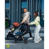 Carucior sport, Lionelo, Cloe, Cu accesorii, Cadru din aluminiu, Pana la 22 kg, Usor, Pliere compacta pentru avion, cu o singura mana, Ideal pentru toate tipurile de suprafete, 6 luni+, Maro