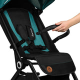 Carucior sport, Lionelo, Cloe, Cu accesorii, Cadru din aluminiu, Pana la 22 kg, Usor, Pliere compacta pentru avion, cu o singura mana, Ideal pentru toate tipurile de suprafete, 6 luni+, Verde Smarald