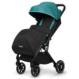 Carucior sport, Lionelo, Cloe, Cu accesorii, Cadru din aluminiu, Pana la 22 kg, Usor, Pliere compacta pentru avion, cu o singura mana, Ideal pentru toate tipurile de suprafete, 6 luni+, Verde Smarald