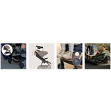 Carucior sport, Lionelo, Mira, Maner reglabil in 5 pozitii, Spatar si suport de picioare reglabile, Plasa de tantari si suport biberon incluse, Pana la 22 kg, 6 luni+, Conform cu EN1888-1, EN1888-2, Testare SGS, Bej