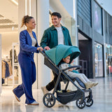 Carucior sport, Lionelo, Mira, Maner reglabil in 5 pozitii, Spatar si suport de picioare reglabile, Plasa de tantari si suport biberon incluse, Pana la 22 kg, 6 luni+, Conform cu EN1888-1, EN1888-2, Testare SGS, Verde