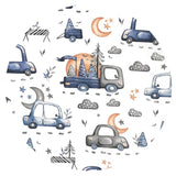 Cearceaf cu elastic, MimiNu, Pentru landou, carucior si cosulet, Dimensiune 80x35 cm, Din bumbac certificat Oeko Tex Standard 100, Design, Cars Grey
