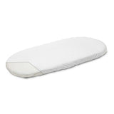 Cearceaf cu elastic, New Baby, Pentru landou, Din Bumbac, 35 x 75 cm, 0 luni+, White