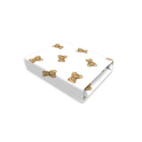 Cearceaf cu elastic, Qmini, Pentru pat 160x80 cm, Din bumbac certificat Oeko Tex Standard 100, Design, Teddy Toys