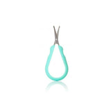 Foarfecuta pentru unghii , Fridababy, Easy Grip, Ergonomica, Cu varf rotunjit, Maner antialunecare, Cu husa de protectie, 0 luni+, Otel inoxidabil, Fara BPA, Verde/Turquoise
