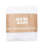 Husa, New Baby, Pentru saltea de infasat, 50x70 cm, Cu banda elastica, Bumbac terry, White