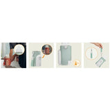 Incalzitor biberoane, Lionelo, ThermUp Go Evo, Portabil, Cu 5 niveluri de incalzire, Cu buton Safety Control, Mentinere caldura pana la 9h, Incarcare USB, Verde