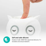 Lampa de veghe, BBluv, Bufnita, Hibu, Functionare pana la 10 ore, Cu telecomanda si cablu USB, Cu 9 culori diferite activate prin control Touch, White