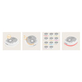 Lampa de veghe, Lionelo, BabyNap, 2 in 1, Wireless, Cu sunete si melodii de leagan, Cu 11 culori si 3 niveluri de luminozitate, Cu functie de redare si inregistrare batai inima, Alb