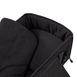 Landou portabil, Jane, Montare in carucior, Cu manere, Cu salteluta 95% materiale reciclate cu protectie UPF50, 67x29.5x43 cm, 0-9 Kg, Cold Black