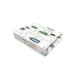 Lenjerie pat junior cu 3 piese, Qmini, Cu cearceaf 160x80 cm, Din bumbac certificat Oeko Tex Standard 100, Cu paturica si pernuta, Hedgehog