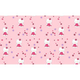 Lenjerie patut Hubners Kitty Floricele 4 piese roz
