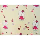 Lenjerie patut Hubners Kitty Floricele 4 piese crem