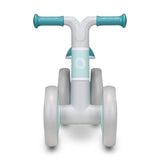Bicicleta fara pedale, Lionelo, Villy, Cu 4 roti, Din spuma EVA si TPR, Stabila, Manere moi, antiderapante, 12- 36 luni, Sustine pana la 30 kg, Certificata EN 71-1:2014, EN 71-2:2011, EN 71-3:2019, Verde turcoaz