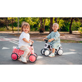 Bicicleta fara pedale, Lionelo, Sammy, Cu 4 roti, Din spuma EVA, Stabila, Manere moi, antiderapante, 12- 36 luni, Greutate maxima suportata 25 kg, Certificata EN 71-1:2014, EN 71-2:2011, EN 71-3:2019, Roz