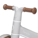 Bicicleta fara pedale, Lionelo, Villy, Cu 4 roti, Din spuma EVA si TPR, Stabila, Manere moi, antiderapante, 12- 36 luni, Sustine pana la 30 kg, Certificata EN 71-1:2014, EN 71-2:2011, EN 71-3:2019, Bej