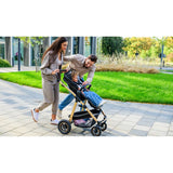 Carucior 3 in 1, Lionelo, Amber, Cadru aluminiu, Cu landou intarit si salteluta moale, Cu scoica auto testata ADAC, Reversibil, Cu accesorii, Geanta parinti, Pana la 22 kg, EN1888-1 EN1888-2 EN1466 ECE R129, Negru onyx