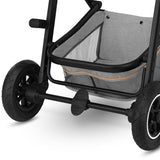 Carucior 2 in 1, Lionelo, Amber, Cadru aluminiu, Cu landou intarit si salteluta moale, Reversibil, Maner ajustabil, Huse pentru picioare, ploaie, Plasa de tantari, Geanta parinti, Pana la 22 kg, EN1888-1, EN1888-2, EN1466, Gri deschis