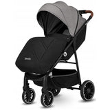 Carucior sport, Lionelo, Alexia, 6 luni+, Cu geanta pentru parinti, Amortizoare, Suport pentru biberon/pahar, Plasa de tantari, Saculet de picioare, Cu UPF50+, Cadru din aluminiu, 0- 15 kg, Conform cu standardul european de securitate EN1888-1, Gri