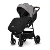 Carucior sport, Lionelo, Alexia, 6 luni+, Cu geanta pentru parinti, Amortizoare, Suport pentru biberon/pahar, Plasa de tantari, Saculet de picioare, Cu UPF50+, Cadru din aluminiu, 0- 15 kg, Conform cu standardul european de securitate EN1888-1, Gri