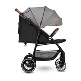 Carucior sport, Lionelo, Alexia, 6 luni+, Cu geanta pentru parinti, Amortizoare, Suport pentru biberon/pahar, Plasa de tantari, Saculet de picioare, Cu UPF50+, Cadru din aluminiu, 0- 15 kg, Conform cu standardul european de securitate EN1888-1, Gri
