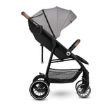 Carucior sport, Lionelo, Alexia, 6 luni+, Cu geanta pentru parinti, Amortizoare, Suport pentru biberon/pahar, Plasa de tantari, Saculet de picioare, Cu UPF50+, Cadru din aluminiu, 0- 15 kg, Conform cu standardul european de securitate EN1888-1, Gri
