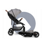 Carucior sport, Lionelo, Alexia, 6 luni+, Cu geanta pentru parinti, Amortizoare, Suport pentru biberon/pahar, Plasa de tantari, Saculet de picioare, Cu UPF50+, Cadru din aluminiu, 0- 15 kg, Conform cu standardul european de securitate EN1888-1, Gri