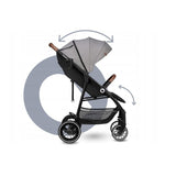 Carucior sport, Lionelo, Alexia, 6 luni+, Cu geanta pentru parinti, Amortizoare, Suport pentru biberon/pahar, Plasa de tantari, Saculet de picioare, Cu UPF50+, Cadru din aluminiu, 0- 15 kg, Conform cu standardul european de securitate EN1888-1, Gri