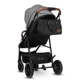 Carucior sport, Lionelo, Alexia, 6 luni+, Cu geanta pentru parinti, Amortizoare, Suport pentru biberon/pahar, Plasa de tantari, Saculet de picioare, Cu UPF50+, Cadru din aluminiu, 0- 15 kg, Conform cu standardul european de securitate EN1888-1, Gri