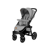 Carucior sport, Lionelo, Annet Plus, De la nastere, Cu accesorii si capotina XXL reglabila, 0 - 22 Kg, Conform cu standardele europene de securitate EN1888-1 si EN1888-2, Gri