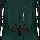 Carucior sport, Lionelo, Annet Plus, De la nastere, Cu accesorii si capotina XXL reglabila, 0 - 22 Kg, Conform cu standardele europene de securitate EN1888-1 si EN1888-2, Verde