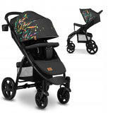Carucior sport, Lionelo, Annet Plus Dreamin\', Editie limitata, De la nastere, Cu accesorii, 0 - 22 Kg, Conform cu standardele europene de securitate EN1888-1 si EN1888-2, Negru