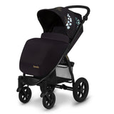 Carucior sport, Lionelo, Annet Tour Golden Moments, Editie Limitata, 0 luni+, Capotina impermeabila UPF 50+, Maner reglabil, Plasa de tantari, Suport biberon, Saculet pentru picioare, Pana la 22 kg, Certificare TUV, Negru