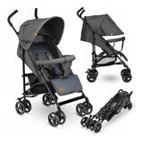 Carucior sport, Lionelo, Elia, Cu plasa de tantari, Conform cu standardul european de securitate EN1888-1, Gri
