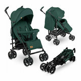Lionelo - Carucior sport Irma, Cu husa de picioare, Cu plasa de tantari, Conform cu standardul european de securitate EN1888-1, Verde Inchis, Resigilat