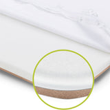 Patut co-sleeper, Lionelo, Luna, 2 in 1, Cu laterala culisanta, Cu setare unghiulara, Cu roti, Reglabil in 6 pozitii pe inaltime, Gri deschis