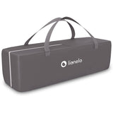 Patut pliant, Lionelo, Sven Plus, 120x60 cm, Cu doua nivele, Cu arcada jucarii, masuta de infasat, vibratii, melodii  conform cu standardele europeane de securitate EN716 si EN12221, Grey Scandi