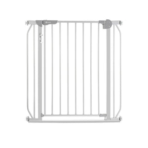 Poarta de siguranta, Lionelo, Truus Slim Led, Cu suruburi, Cu lumina Led cu senzor, 105 cm, Conform cu standardul european de securitate EN1930, Gri