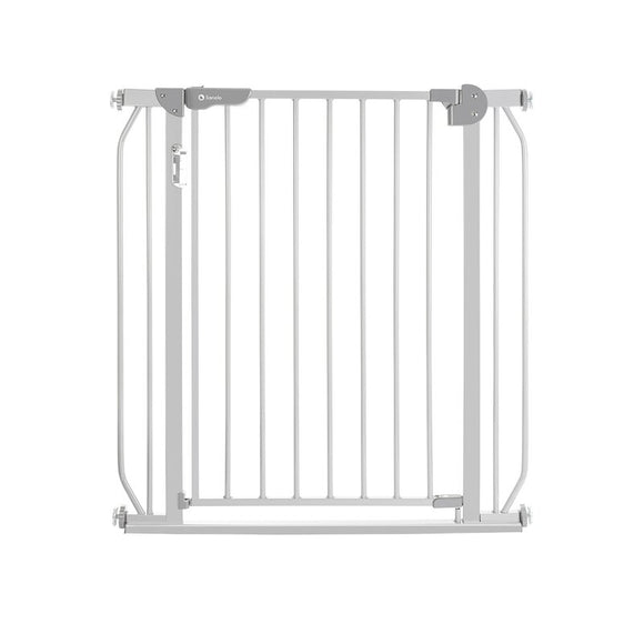 Poarta de siguranta, Lionelo, Truus Slim Led, Cu suruburi, Cu lumina Led cu senzor, 105 cm, Conform cu standardul european de securitate EN1930, Gri