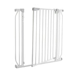 Poarta de siguranta, Lionelo, Truus Slim Led, Cu suruburi, Cu lumina Led cu senzor, 105 cm, Conform cu standardul european de securitate EN1930, Gri