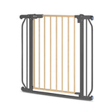 Poarta de siguranta, Lionelo, Truus Slim, Prin presiune, 105 cm, Conform cu standardul europeane de securitate EN1930, Gri/Natur
