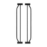 Poarta de siguranta, Lionelo, Truus Slim, Prin presiune, 105 cm, Conform cu standardul europeane de securitate EN1930, Negru/Natur