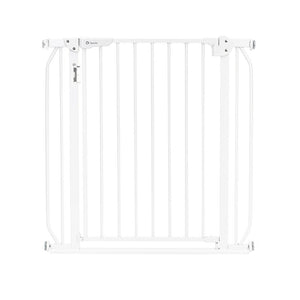 Poarta de siguranta, Lionelo, Truus Slim Led, Prin presiune, Cu lumina Led cu senzor, 105 cm, Conform cu standardul european de securitate EN1930, Alb