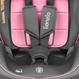 Scaun auto, Lionelo, Bastiaan i-Size, 4 in 1, Protectie laterala, Cu spatar inclinabil in 4 pozitii, Cu tetiera reglabila in 7 pozitii, Rotire 360 grade, Top Tether, 0-36 Kg, 40-150 cm, Cu Isofix, Conform cu ECE R129/03, Roz